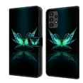 thumbnail image 1 of Feishell for Samsung Galaxy A13 4G Slim Wallet Case with Fashion Colorful Pattern Painted,Luxury PU Leather Magnetic Flip Stand Card Slots Pocket Phone Case,Reflection Butterfly, 1 of 8