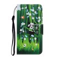 thumbnail image 1 of Feishell for Samsung Galaxy A13 5G Wallet Case,with Card Holder Flip Case for Women Men,Pattern PU Leather Magnetic Clasp Kickstand Phone Cover with Wrist Strap,Panda, 1 of 7