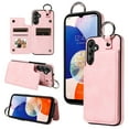 thumbnail image 1 of Feishell for Samsung Galaxy A14 5G Back Flip Wallet Case with ID Credit Card Slots & Metal Ring, Premium PU Leather Shockproof Magnetic Buckle Flip Kickstand Phone Case for Women Men,Rosegold, 1 of 10