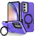 thumbnail image 1 of Feishell for Samsung Galaxy A15 Case,Shockproof and Drop Proof Protective Phone Case with Adjustable Multi-Angle Ring Kickstand Military-Grade Protection Armor Rugged Phone Case,Purple, 1 of 9