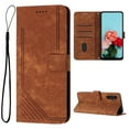 thumbnail image 1 of Feishell for Samsung Galaxy A15 Flip Wallet Phone Case,Durable PU Leather Flip Kickstand Shockproof TPU Inner Shell Magnetic Clasp Folio Card Pocket Phone Case with Wrist Strap,Brown, 1 of 12