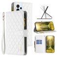 thumbnail image 1 of Feishell for Samsung Galaxy A23 4G Zipper Wallet Phone Case,for Women Men,Luxury PU Leather Cover with 9 Credit Card Slots Magnetic Clasp Flip Holder Protective Case with Wrist Strap,White, 1 of 10