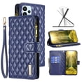 thumbnail image 1 of Feishell for Samsung Galaxy A23 4G Zipper Wallet Phone Case,for Women Men,Luxury PU Leather Cover with 9 Credit Card Slots Magnetic Clasp Flip Holder Protective Case with Wrist Strap,Blue, 1 of 10