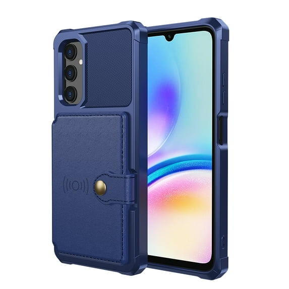 Feishell for Samsung Galaxy A35 Wallet Case, with ID&Credit Card Holder Slots Pockets Wallet Back Cover Stand Flip Folio Leather Magnetic Absorption Cover For Samsung Galaxy A35,
Darkblue