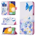 thumbnail image 1 of Feishell for Samsung Galaxy A54 5G (6.4 inch) Case,Fashion Painted Pattern PU Leather Shockproof Magnetic Clasp Flip Cover with Card Slots Kickstand Wallet Phone Case,H-Butterfly & Flower, 1 of 8