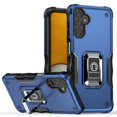 thumbnail image 1 of Feishell for Samsung Galaxy A55 Cover with Metal Ring Folding Kickstand,Drop Protection Magnetic Car Mount Shockproof Durable Dual Layer Hybrid Rugged Protective Phone Case,Blue, 1 of 9