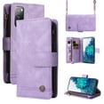 thumbnail image 1 of Feishell for Samsung Galaxy S20 FE 6.5 inch Zipper Wallet Case with Wrist Strap & Shoulder Strap,Premium PU Leather Magnetic Clasp Flip Holder Card Slots Crossbody Phone Case for Women Men,Purple, 1 of 18