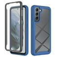 thumbnail image 1 of Feishell Samsung Galaxy S21 Case Built-in Screen Protector Clear Rugged 360 Full Body Protective Shockproof Hard Back Soft TPU Defender Dual Layer Heavy Duty Bumper Anti-Scratch Case, Darkblue, 1 of 6