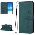 thumbnail image 1 of Feishell for Samsung Galaxy S21 FE 5G 6.4 inch Wallet Case,for Women Men,Love Heart Pattern Embossed Plain PU Leather Magnetic Clasp Credit Card Slots Folio Flip Kickstand Phone Cover,Green, 1 of 11