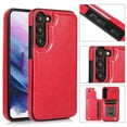 thumbnail image 1 of Feishell for Samsung Galaxy S21 Plus Wallet Case with Card Holder,Double Magnetic Clasp Back Flip Kickstand Durable PU Leather Shockproof Card Slots Protective Phone Case for Women Men, Rose, 1 of 9