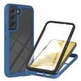 thumbnail image 1 of Feishell for Samsung Galaxy S22 Plus 6.6 inch Case with PET Front Film,Drop Protection Hybrid 3-in-1 Rugged Clear Anti-yellowing Slim Full Body Protection Phone Case Support Wireless Charging,Blue, 1 of 6