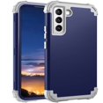 thumbnail image 1 of Feishell for Samsung Galaxy S23 Case, 3 in 1 Heavy Duty Protection Hybrid Hard PC Soft Silicone Rugged Bumper Anti Slip Full-Body Protective Cases for Samsung Galaxy S23, Darkblue, 1 of 8