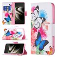 thumbnail image 1 of Feishell for Samsung Galaxy S23 FE (6.4 inch) Case,Fashion Painted Pattern PU Leather Shockproof Magnetic Clasp Flip Cover with Card Slots Kickstand Wallet Phone Case,C-Butterfly, 1 of 8