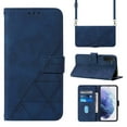 thumbnail image 1 of Feishell for Samsung Galaxy S23 Plus Crossbody Wallet Phone Case with Removable Adjustable Shoulder Strap,Premium PU Leather Magnetic Flip Stand Card Slots Protective Cover for Women Men,Blue, 1 of 11