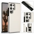 thumbnail image 1 of Feishell for Samsung Galaxy S23 Ultra Wallet Case with Card Holder,Double Magnetic Clasp Back Flip Kickstand Durable PU Leather Shockproof Card Slots Protective Phone Case for Women Men,White, 1 of 16