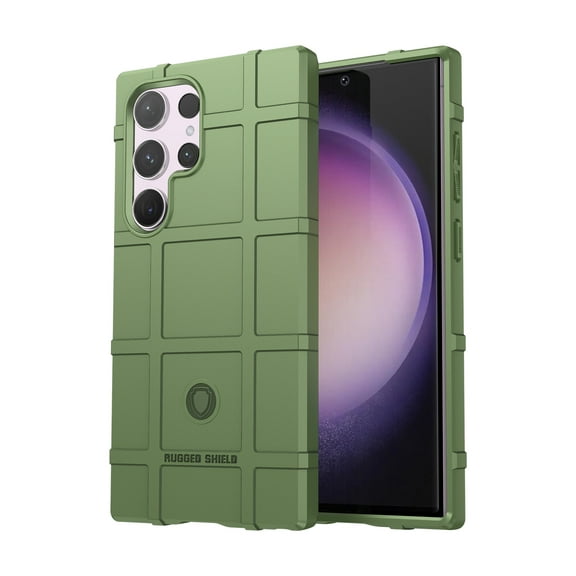 Feishell for Samsung Galaxy S25 Ultra Case, Heavy Duty Drop Protection Non-slip Texture Armor Anti-Fingerprint Shockproof Anti-Scratch Silicone Slim Cute Phone Case for Samsung Galaxy S25 Ultra,Green