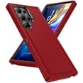 thumbnail image 1 of Feishell for Samsung Galaxy S25 Ultra Case, Rugged Triple-Layers Protection [Anti-Scratch Military Grade] Cover Shockproof Heavy Duty Full Protection Case Compatible for Galaxy S25 Ultra, Red, 1 of 7