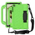 thumbnail image 1 of Feishell For Samsung Galaxy Tab A 10.1 Inch (2019) SM-T510/T515 with Pencil Holder Adjustable Shoulder/Hand Strap Kickstand Rubber Three Layer Convertible Handle Cover Kids Friendly, Green, 1 of 9