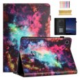thumbnail image 1 of Feishell for Samsung Galaxy Tab A7 Lite 8.7" 2021 (SM-T220/T225/T227) Case, Slim Colorful Pattern PU Leather Flip Folio Stand Card Slots Wallet Case Cover with Pencil Holder,Starry Sky, 1 of 12