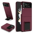 thumbnail image 1 of Feishell for Samsung Galaxy Z Flip 4 5G, Hidden Kickstand Cover with Upgraded Protection Dual Layer Hard PC Soft TPU Bumper Full Body Shockproof For Samsung Galaxy Z Flip 4 5G, Winered, 1 of 10