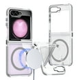 thumbnail image 1 of Feishell for Samsung Galaxy Z Flip 6 Transparent Case, Compatible with MagSafe Charging, Colored Bumper, Enhanced Screen & Camera Protection, Shockproof Clear Slim Phone Case,, 1 of 6