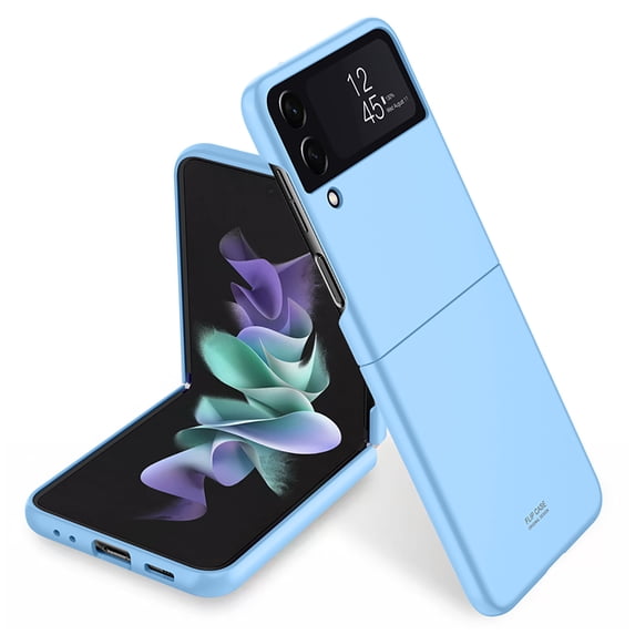 Feishell for Samsung Galaxy Z Flip4 Case,Ultra Thin Matte PC Durable Protective Cover Slim Fit Shockproof Anti-drop Hard Phone Case for Samsung Galaxy Z Flip4 2022,Iceblue