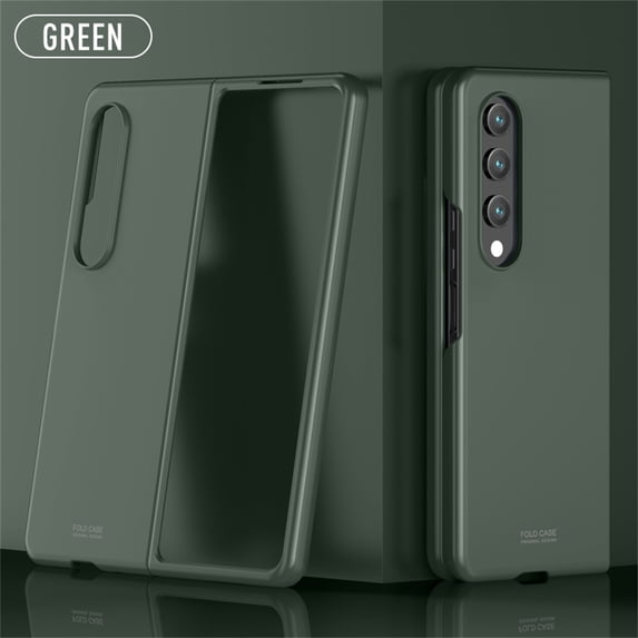 Feishell for Samsung Galaxy Z Fold 4 Case,Ultra Thin Matte PC Durable Protective Cover Slim Fit Shockproof Anti-drop Hard Phone Case for Samsung Galaxy Z Fold 4,Darkgreen