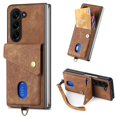 thumbnail image 1 of Feishell for Samsung Galaxy Z Fold 5, Wallet Case with Card Holder Leather Card Slots Kickstand Shockproof RFID Blocking Magnetic Clasp Protective Cover for Women Men for Samsung Galaxy Z Fold 5,Brown, 1 of 7