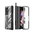 thumbnail image 1 of Feishell for Samsung Galaxy Z Fold 6 Case with Two Hinge Protection & S Pen,Transparent Plating Magnetic Hinge Hidden Kickstand Pen Holder Built-in Screen Protector All-inclusive Phone Case,Black, 1 of 7