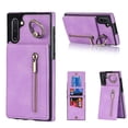 thumbnail image 1 of Feishell for Samsung Note 10, Case Wallet with Card Holder Functional Two Way Kickstand Durable Zipper Pocket RFID Blocking Leather Protective Leather for Samsung Galaxy Note 10, Purple, 1 of 12