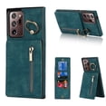 thumbnail image 1 of Feishell for Samsung Note 20 Ultra, Case Wallet with Card Holder Functional Two Way Kickstand Durable Zipper Pocket RFID Blocking Leather Protective Leather for Samsung Galaxy Note 20 Ultra, Blue, 1 of 12