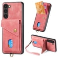 thumbnail image 1 of Feishell for Samsung S23, Wallet Case with Card Holder Leather Card Slots Kickstand Shockproof RFID Blocking Magnetic Clasp Protective Cover for Women Men for Samsung Galaxy S23, Pink, 1 of 7