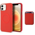 thumbnail image 1 of Feishell Silicone Magnetic Case for Apple iPhone 11,Compatible with MagSafe Charging,Built-in Removable Card Pocket,Anti-Scratch Shockproof Slim Thin Protective Phone Cover,Red, 1 of 8