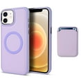 thumbnail image 1 of Feishell Silicone Magnetic Case for Apple iPhone 12,Compatible with MagSafe Charging,Built-in Removable Card Pocket,Anti-Scratch Shockproof Slim Thin Protective Phone Cover,Purple, 1 of 8