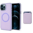 thumbnail image 1 of Feishell Silicone Magnetic Case for Apple iPhone 12 Pro,Compatible with MagSafe Charging,Built-in Removable Card Pocket,Anti-Scratch Shockproof Slim Thin Protective Phone Cover,Purple, 1 of 8