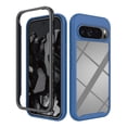 thumbnail image 1 of Feishell Slim Case for Google Pixel 9 / 9 Pro,Shock Absorption Two-layer Protection Hard PC & Soft TPU Transparent Anti-Scratch Lightweight Clear Ultra Thin Phone Case,Darkblue, 1 of 5