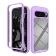 thumbnail image 1 of Feishell Slim Case for Google Pixel 9 Pro XL,Shock Absorption Two-layer Protection Hard PC & Soft TPU Transparent Anti-Scratch Lightweight Clear Ultra Thin Phone Case,Purple, 1 of 5