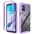 thumbnail image 1 of Feishell Slim Case for Motorola Moto G 5G 2023/Moto G Power 2023,Shock Absorption Two-layer Protection Hard PC & Soft TPU Transparent Anti-Scratch Lightweight Clear Ultra Thin Phone Case,Purple, 1 of 6