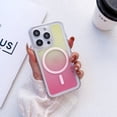thumbnail image 1 of Feishell Slim Case for iPhone 14 Pro,Compatible with MagSafe Charger,Shockproof Lightweight Stylish Gradient Magnetic Anti-Scratch Thin Fit Protective Phone Cover,Pink + Yellow, 1 of 10