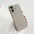 thumbnail image 1 of Feishell Slim Case for iPhone 16, Flexible Liquid Silicone Cover, Full Covered Camera Soft Microfiber Lining Shockproof Phone Case for iPhone 16, Gray, 1 of 11