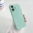 thumbnail image 1 of Feishell Slim Case for iPhone 16, Flexible Liquid Silicone Cover, Full Covered Camera Soft Microfiber Lining Shockproof Phone Case for iPhone 16, Lightcyan, 1 of 11