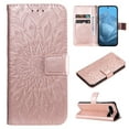 thumbnail image 1 of Feishell Slim Wallet Case for Google Pixel 9 / 9 Pro,Shockproof Stylish Embossed Pattern PU Leather Magnetic Clasp Folio Flip Kickstand Card Slots Purse for Women Men Phone Cover,Rosegold, 1 of 9