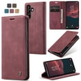 thumbnail image 1 of Feishell Slim Wallet Phone Case for Samsung Galaxy S24 Plus 6.7 inch,Premium PU Leather Magnetic Closure Folio ID Credit Card Slots Shockproof Protective Flip Kickstand Phone Cover,Winered, 1 of 11