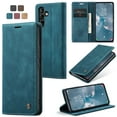 thumbnail image 1 of Feishell Slim Wallet Phone Case for Samsung Galaxy S25,Premium PU Leather Magnetic Closure Folio ID Credit Card Slots Shockproof Protective Flip Kickstand Phone Cover,Blue, 1 of 11
