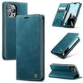 thumbnail image 1 of Feishell Slim Wallet Phone Case for iPhone 12 Pro Max 6.7 inch,Premium PU Leather Magnetic Closure Folio ID Credit Card Slots Shockproof Protective Flip Kickstand Phone Cover,Blue, 1 of 11