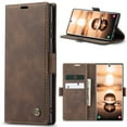 thumbnail image 1 of Feishell Slim Wallet Phone Case for iPhone 17 Pro Max,Premium PU Leather Magnetic Closure Folio [RFID Blocking] ID Credit Card Slots Shockproof Protective Flip Kickstand Phone Cover,Coffee, 1 of 7