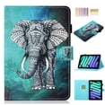 thumbnail image 1 of Feishell Smart Cover for iPad 10th Generation 10.9" (2022),Pattern PU Leather Magnetic Clasp Folio Flip Multi-angle Stand Card Slots Wallet Case Cover with Auto Wake Sleep,Elephant, 1 of 9