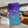 thumbnail image 1 of Feishell Stylish Gradient Magnetic Case Fit for iPhone 12 Pro 6.1 inch,Built in Magnets Circle for MagSafe Charger Wireless Charging,Shockproof Lightweight Slim Thin Fit Phone Cover,E, 1 of 13