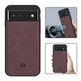 thumbnail image 1 of Feishell Support Wireless Charging Case for Google Pixel 6A,Vintage Classic PU Leather Luxury Business Cover,Soft Non-Slip Grip Anti-Scratch Shockproof Case for Google Pixel 6A, Wine Red, 1 of 8