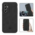 thumbnail image 1 of Feishell Support Wireless Charging Case for Samsung A35,Vintage Classic PU Leather Luxury Business Cover,Soft Non-Slip Grip Anti-Scratch Shockproof Case for Samsung Galaxy A35,Black, 1 of 8